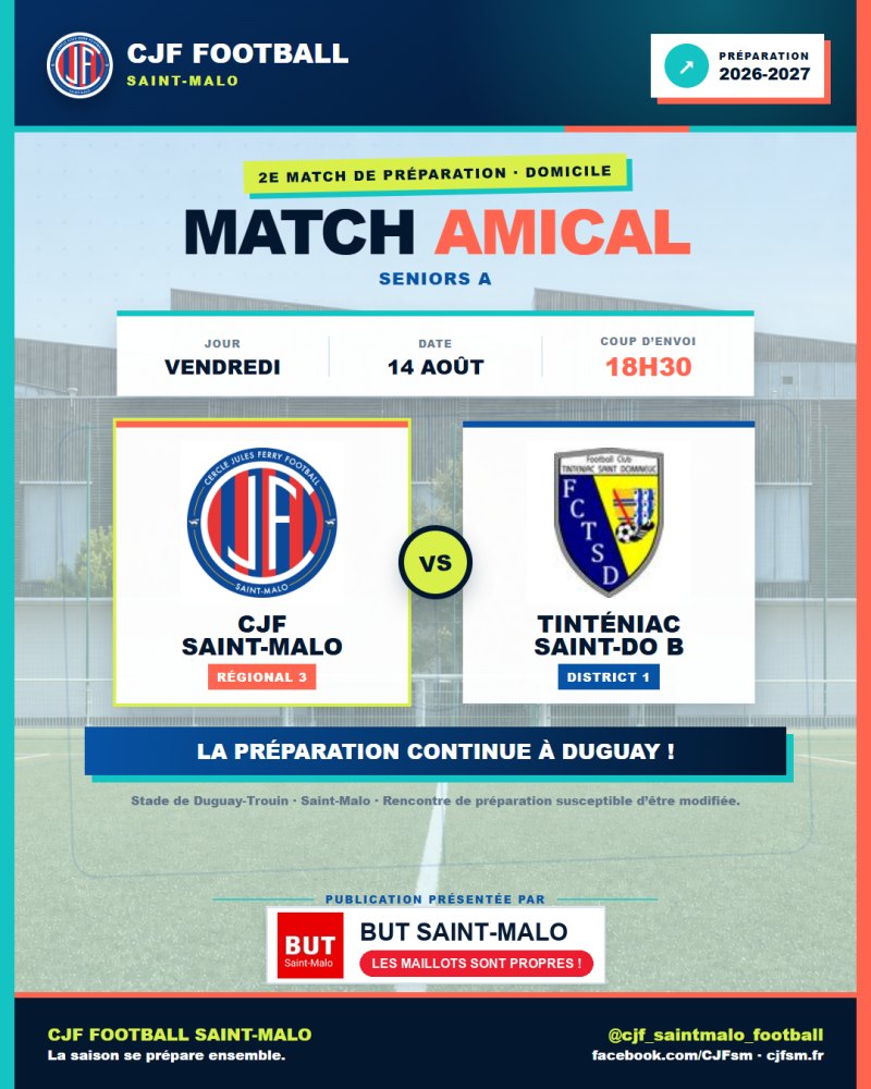 🔵🔴 MATCH AMICAL — SENIORS A